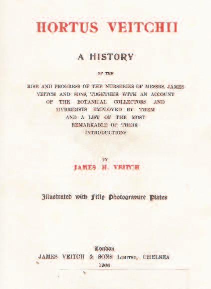484 LANKESTERIANA FIGURA 6. Portada del Hortus Veitchii, edición príncipe, 1906 (col. del autor). FIGURA 7.