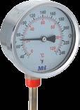 Termómetros bimetálicos (altas temperaturas) Termómetro para calefacción y refrigeración Ø mm