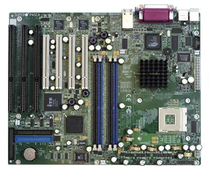 Placa base para Pentium con 4 slots PCI y 3 slots ISA.