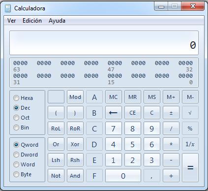 Práctica de laboratorio: Uso de la calculadora de Windows con direcciones de red Objetivos Parte 1: Acceder a la calculadora de Windows Parte 2: Convertir entre sistemas de numeración Parte 3: