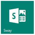 Sway es una nueva aplicación de Office 365, en donde se pueden crear lecciones interactivas así como también informes, proyectos, materiales de estudio y portafolios, basadas en la