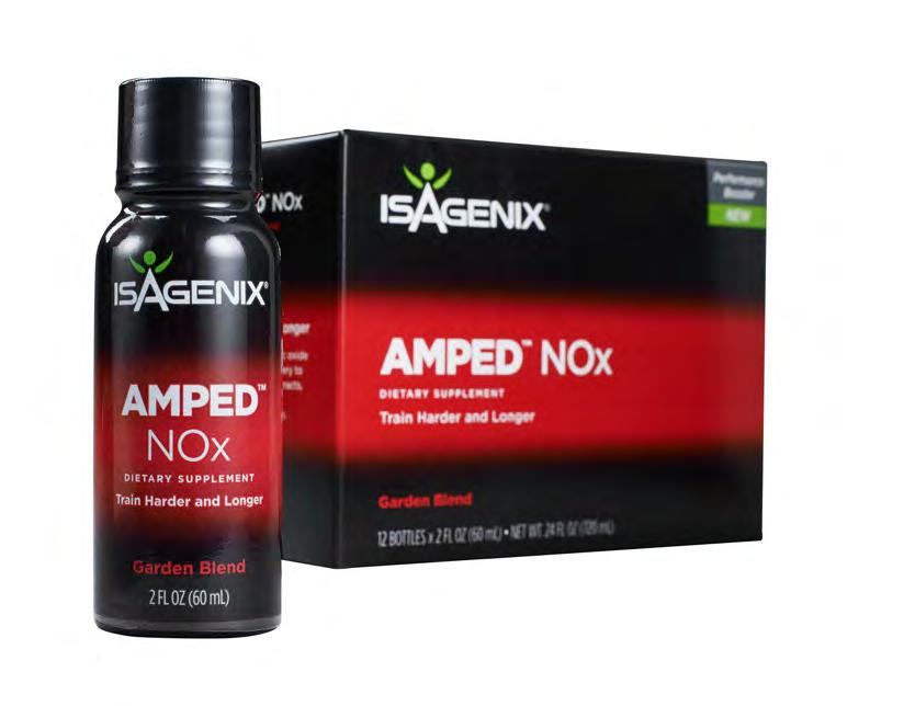 AMPED NOx QUÉ Un shot previo al entrenamiento que estimula la producción de óxido nítrico para un flujo sanguíneo saludable y el suministro de oxígeno a las células para que tus músculos funcionen