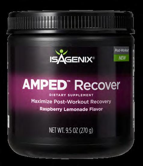 AMPED Recover QUÉ Un suplemento para tomarse después del entrenamiento, con aminoácidos de cadena ramificada para estimular la regeneración y recuperación muscular.