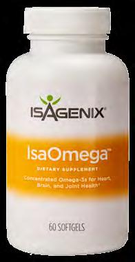IsaOmega QUÉ Ácidos grasos esenciales omega 3 para apoyar la salud del corazón, cerebro y articulaciones.