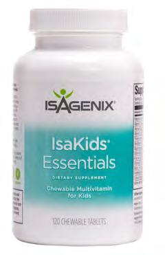 40 $36 18 IsaKids Essentials QUÉ Una multivitamina masticable de alta calidad, formulada para la salud infantil.
