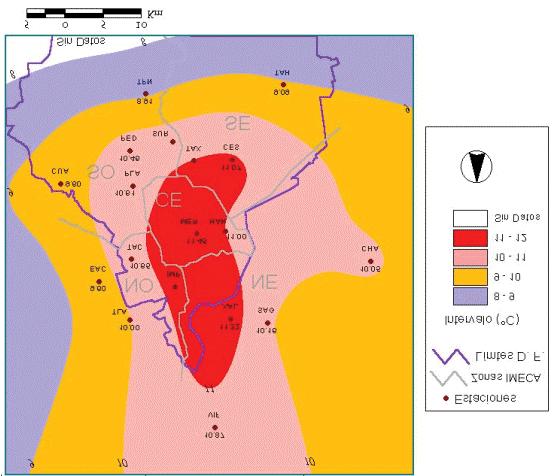 Informe Climatológico Ambiental de la Cuenca del Valle de México. Mapa T5.