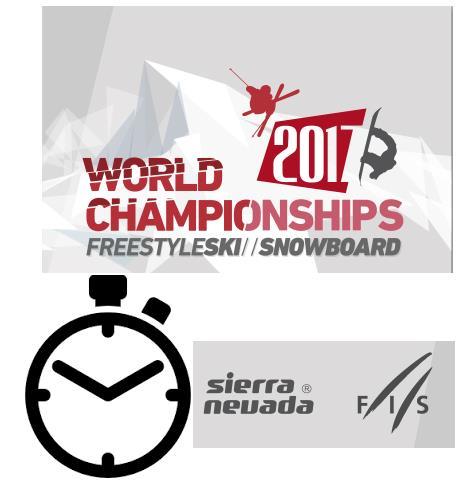 Cronometraje Sierra Nevada Campeonatos del Mundo FIS de Freestyle y Snowboard Sierra Nevada 2017 Cetursa Sierra
