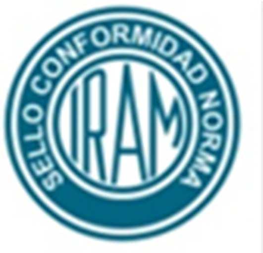 Estampilla distintiva, que otorga IRAM, que identifica, con un número correlativo, los productos alcanzados por la norma IRAM de Certificación otorgado.