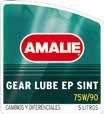 Amalie GEAR LUBE EP 75w90 SINT Aceite sintético 100% para cajas de cambios manuales y diferenciales, donde se requieran características de extrema presión.