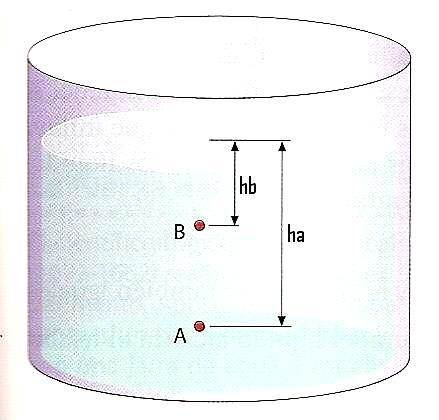 recipiente actúa una presión. A esta presión generada por el peso del propio fluido se llama presión hidrostática.