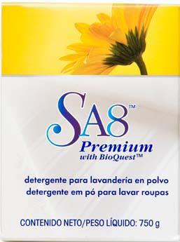 SA8 Premium Detergente para lavandería en Polvo SA8 Premium Detergente para Lavandería en Polvo es un producto de alta concentración que
