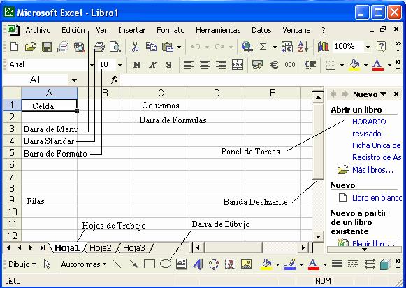 NTICx 4 Año Secundaria Superior Página 25 CONCEPTOS BÁSICOS La mayor parte del trabajo que haga en Microsoft Excel lo hará en una Hoja De Cálculo.