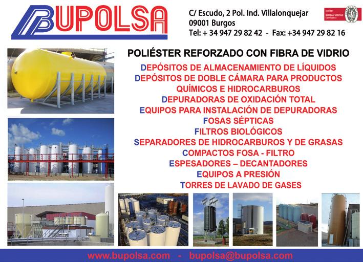 Bupolsa suministra los depósitos para compuestos químicos y los filtros de cartucho Bupolsa supplies cartridge filters and tanks for chemical compounds Bupolsa ha suministrado 2 depósitos de 45 m 3