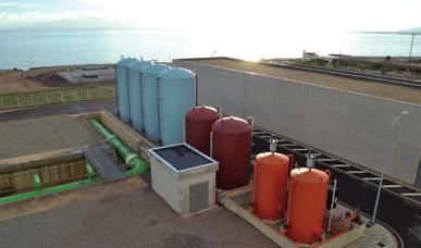La dosificación puede realizarse directamente en el punto de captación, como en el edificio de bombeo de agua bruta o bien en línea en la tubería de bombeo de agua bruta.