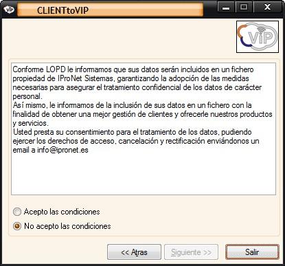 Figura 10 Generar password en VIP Una vez realizado el login en CLIENTtoVIP, se le ofrecerán dos opciones: añadir su