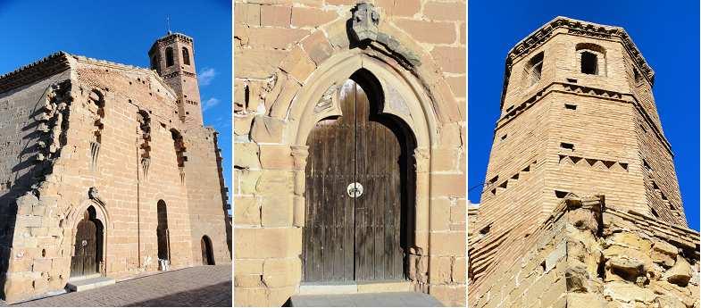 Este castillo, es uno de los mejores ejemplos de construcción civil y religiosa de la Corona de Aragón, destacando sus vellos ventanales góticos. ❶ - ❷ Imágenes del Patio de Armas.