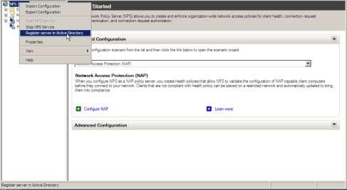 g) Se registra el NPS en el Active Directory (Ver figura 47), se añade la Wireless LAN Controller como cliente en el NPS (Ver figura