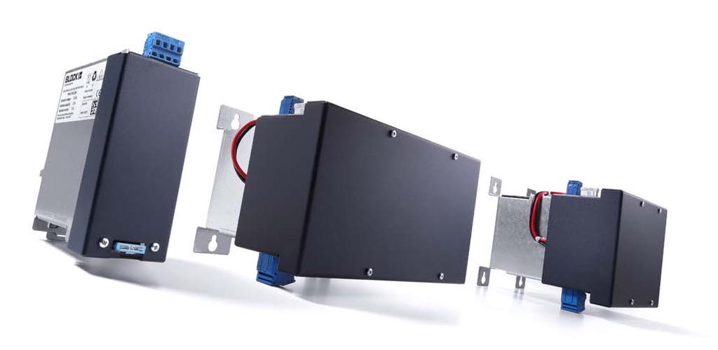 uffer modules combine an electronic switching unit and an energy storage which is based on service-free capacitors in one casing.
