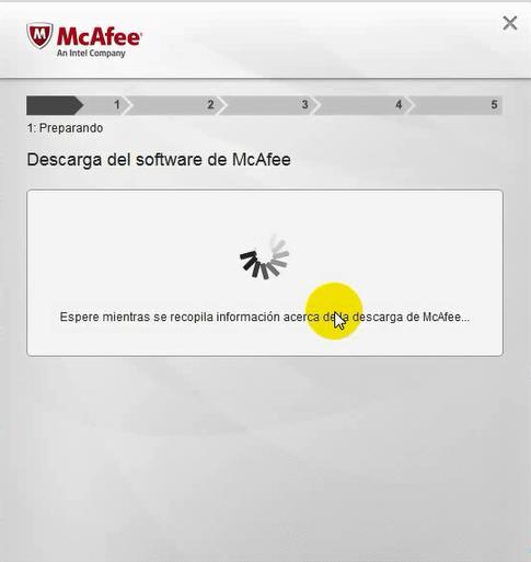 Descargando e instalando McAfee en el PC Windows