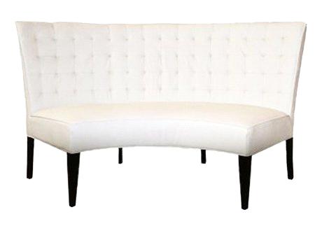 AMADEUS ROUNDED LOVESEAT DINE COLLECTION DNLS01 72 W