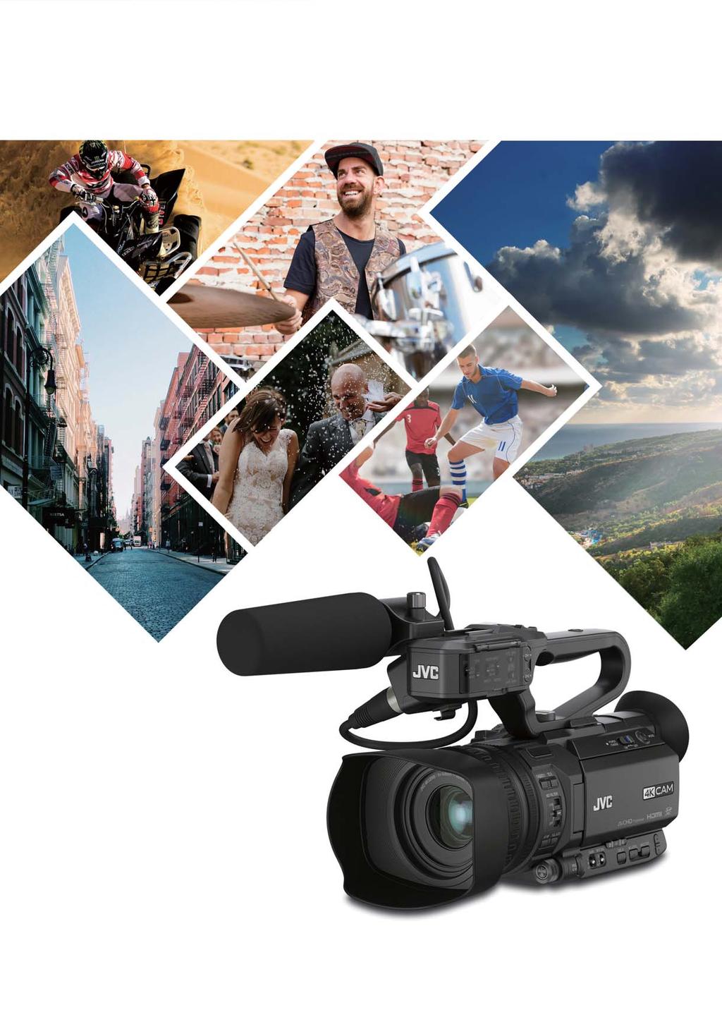 Camcorder compacto 4K Ultra HD GY-HM200 Camcorder