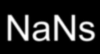 NaNs Ø Not a Number. Ø No son parte del rango de números reales. Ø QNaN: Quiet NaN tiene el bit mas significativo fraccional en 1.