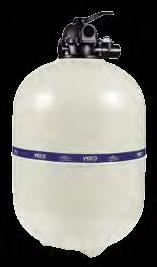 Filtro Veico V-40 Área de filtración: 0,116m 2, con válvula selectora top manual, Caudal: 5,2 m 3 /h, Peso: 10 kg. Diámetro: 16 PSI: 22 802400 $4,499 $1,799.