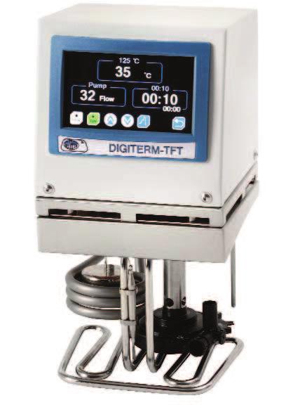Termostato de inmersión de control digital Digiterm S-150 PARA TEMPERATURAS REGULABLES DESDE AMBIENTE+5 C HASTA 150 C. Con refrigeración externa desde -20 hasta 150 ºC.