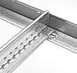 PERFILES TECHOS CONTINUOS Son elementos de chapa de acero galvanizado que forman la estructura portante de la placa PLADUR en los diferentes sistemas de techos continuos.