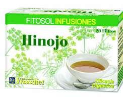 Hinojo (100%). 2-3 infusiones al día, 15 minutos antes de las comidas.