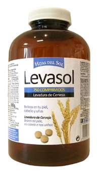 LEVADURAS - COMPLEMENTOS DE LA DIETA LEVASOL 200 Comps. LEVASOL 500 Comps. LEVASOL 750 Comps. REF: 3210L200 REF: 3210L500 REF: 3210L750 Levadura de cerveza.