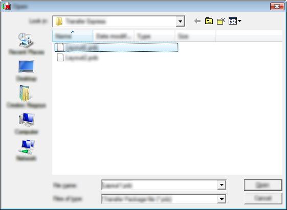 pdz) o ningún archivo en la carpeta que contiene [PtTrExp.exe], haga clic en [Browse].