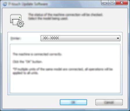 Cómo actualizar el software de la impresora con computadoras con Windows y Mac d Seleccione la [Impresora], asegúrese de que se muestra [La máquina está