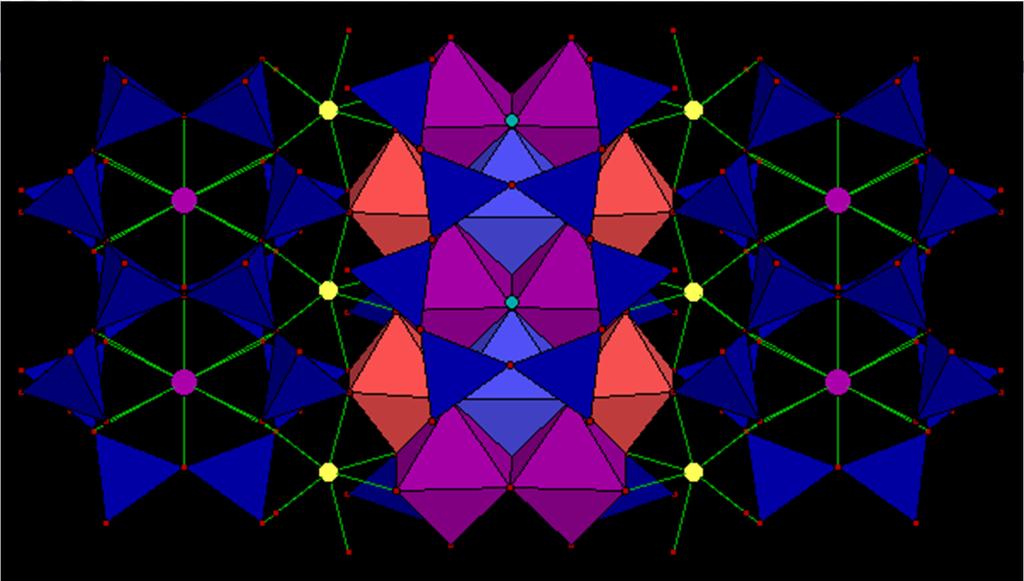 Inosilicatos: Anfíboles Hornblenda: (Ca, Na) 2-3 (Mg, Fe, Al) 5 [(Si,Al) 8 O 22 ] (OH) 2 (OH) está en el centro de un anillo tetraédrico en el que O forma parte de