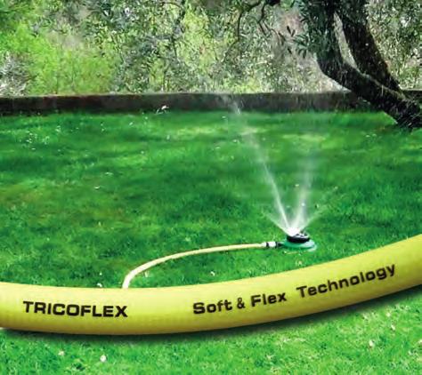 TRICOFLEX Tubo flexible multicapa. Revestimiento exterior en PVC, con un armazón textil tricotado en poliéster y alma negra lisa compuesta de dos capas.