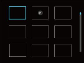 Durante la reproducción de un vídeo, pulse el botón de flecha Arriba / Abajo para ajustar el volumen de reproducción ; ajuste silencio para que se muestre como en.