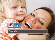 Reducción de ojos rojos Use esta opción para evitar la aparición del efecto de ojos rojos en sus fotografías. 1.