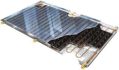 Colector solar: Elemento que absorbe el calor proporcionado por el sol con un mínimo de pérdidas y lo transmite a un fluido (aire o más frecuentemente, agua) Estos sistemas se utilizan para producir