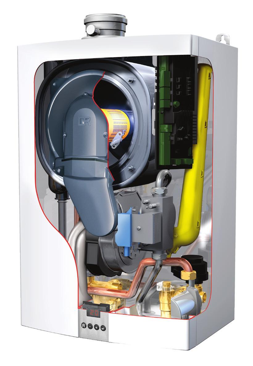 Condensación de alta eficiencia Avanta 24s Modelo de sólo calefacción. El modelo 24S tiene una potencia máxima de calefacción de 21,6 Kw.