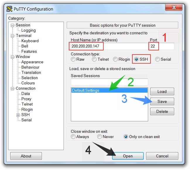 3. SSH Para ingresar al Servidor Virtual vía SSH, utilizaremos la aplicación PuTTY a modo de ejemplo, aunque podrás usar cualquier aplicación que utilice SSH.