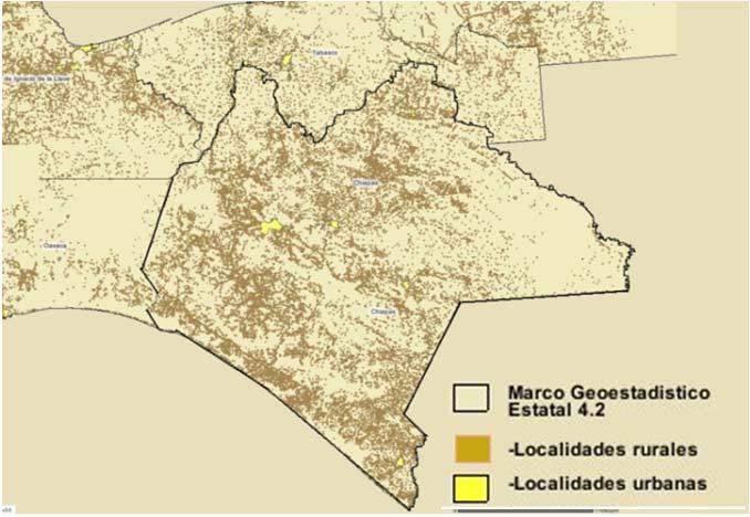 Capital: Tuxtla Gutiérrez Municipios: 118 Extensión: 73 289 km 2, el 3.7% del territorio nacional. Población: 4,793,406 habitantes, el 4.3% del total del país.