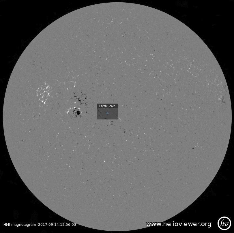 Campos magnéticos solares Un magnetograma solar permite identificar las regiones de intensos campos magnéticos solares.