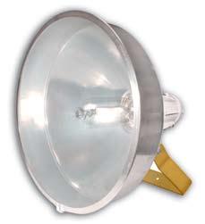 Tiene el largo suficiente para cubrir todo el casquillo metálico de la lámpara, una vez roscada ésta, evitando contactos accidentales durante el mantenimiento.