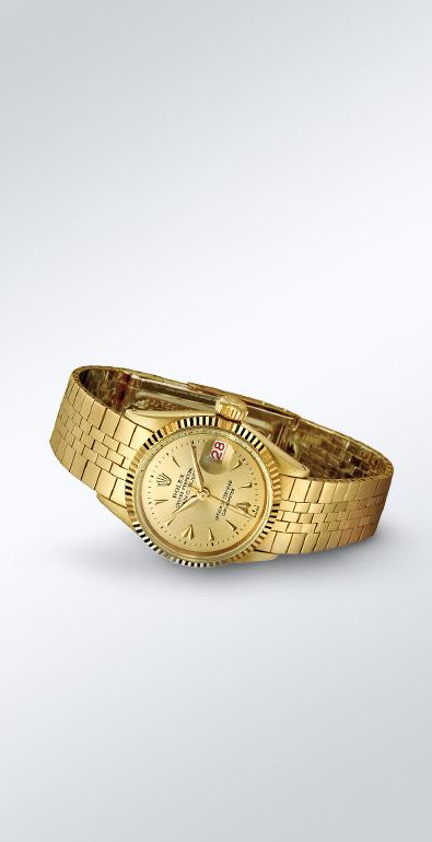El espíritu del Lady-Datejust el primer datejust En 1945, en el inicio de una nueva era de prosperidad, Rolex lanzó al mercado el primer Datejust.