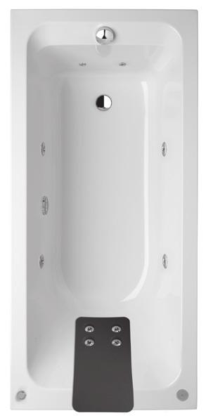 Bañeras acrílicas 2. Sistema Emotive Touch La opción ideal para los que buscan sacar el máximo partido a una bañera con sistema de hidromasaje de agua.