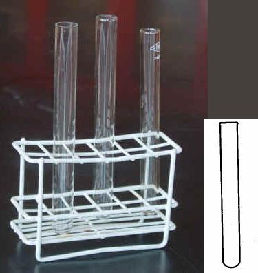 Material para contener sustancias Tubo de ensayo Pequeño tubo de vidrio con una punta abierta y la