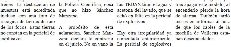 Gracias a los datos aportados en este primer juicio fue posible denunciar a su vez a Sánchez Manzano, proceso paralizado desde hace meses porque el Ministerio del Interior no aporta una documentación
