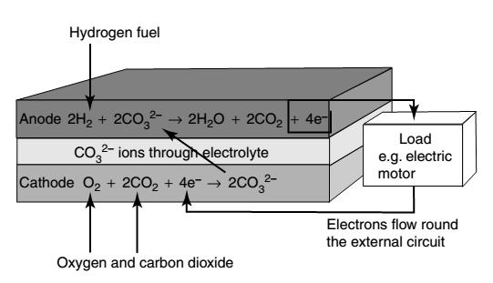 Tipos de Celdas de Combustible. Celdas de Combustible de Carbonato (Hidróxido) Fundido.