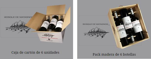 Imagen 3: Productos Bosque de Matasnos La producción de vino varía de año a año, ya que depende de la cosecha, en la cual la climatología juega un papel fundamental.