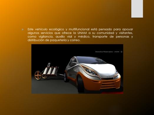 Presentación: Primer auto híbrido mexicano. 8/16 Diapositiva 07 El macroproyecto de Ciudad Universitaria podría ser ejemplo para otras instituciones similares.